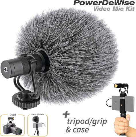 PowerDeWise Video Microphone-Unidirectional On-Camera Microphone for ...