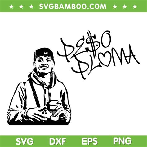 Peso Pluma Black And White SVG PNG