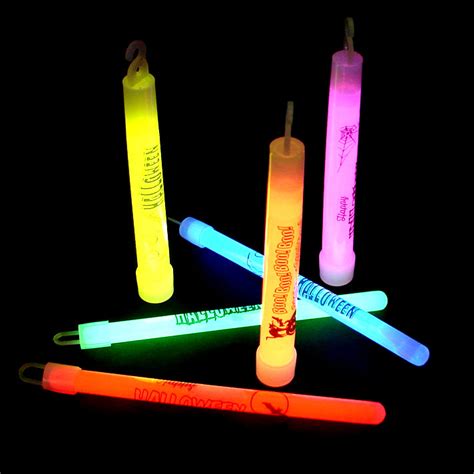 10 Assorted Halloween 6" Glow Sticks