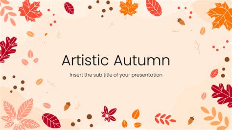 Artistic Abstract Autumn Free Google Slides PowerPoint Template