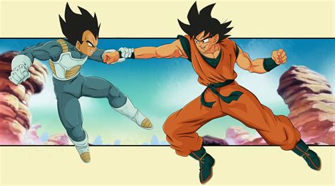 [OC] Goku & Vegeta Fan Art : r/dbz