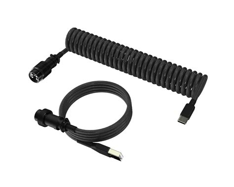 Buy MaxMount Premium Aviator Coiled Cable USB-C - Black at us.MaxGaming.com