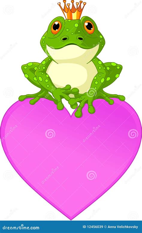 Happy Frog With Heart Stock Image | CartoonDealer.com #80217865