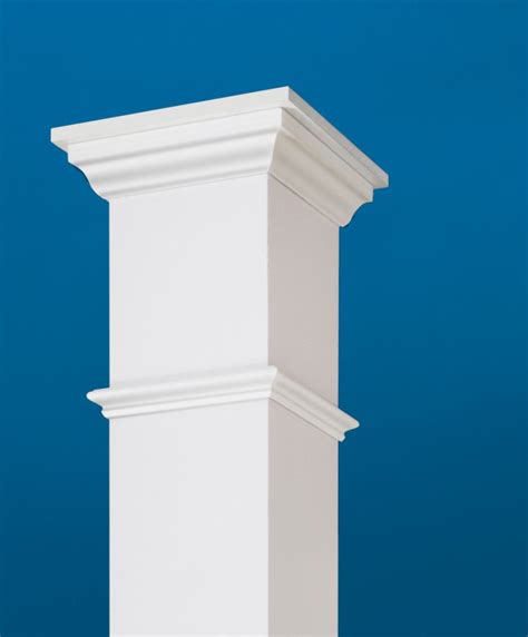 What Front Porch Column Wraps To Choose? : Amusing Image Of Tall Square White Front Porch Column ...