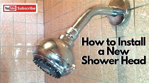 How to Install a New Shower Head - YouTube