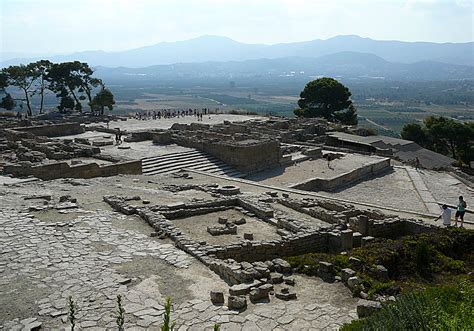 The Minoan Palace of Phaistos in Crete.