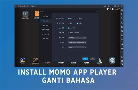 Cara Install Emulator Momo App Player + Mengubah Bahasa dari Korea ke ...