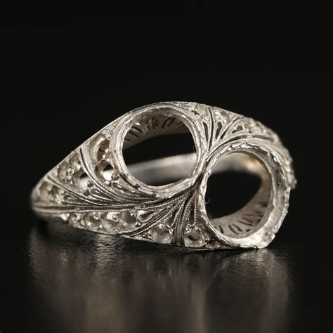 Vintage Platinum Ring Mounting | EBTH