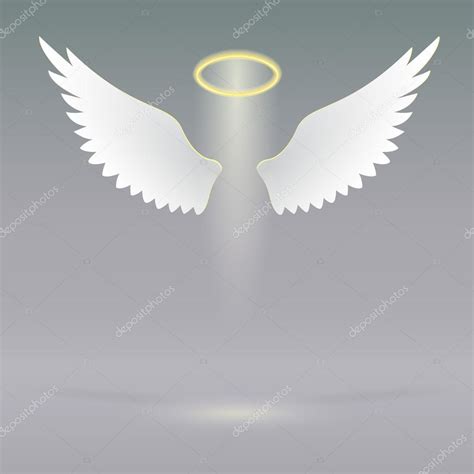 Clipart: heavenly angels | Angel wings on heavenly — Stock Vector ...