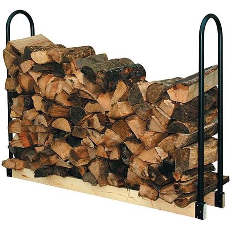 Panacea 15206 Adjustable Log Rack, Black in 2020 | Outdoor firewood rack, Indoor firewood rack ...