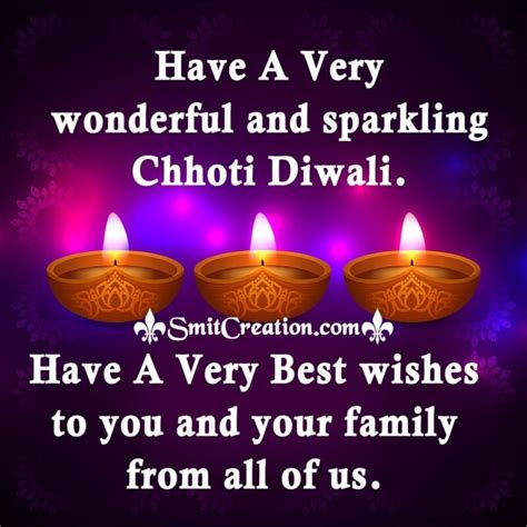 Happy Choti Diwali Wishes Image - SmitCreation.com