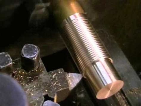 Centre Lathe Thread Cutting Demonstration - YouTube