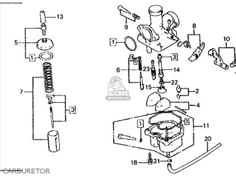 Honda Xl125s 1982 (c) Usa parts list partsmanual partsfiche