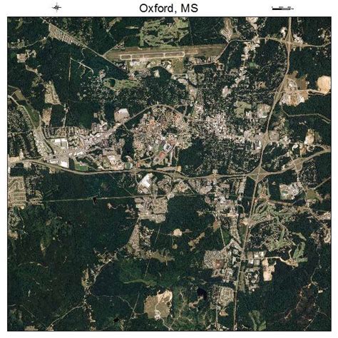 Aerial Photography Map of Oxford, MS Mississippi