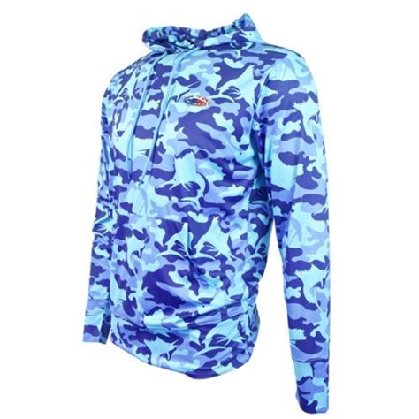 Bluefin USA Blue Camo Hoodie | TackleDirect