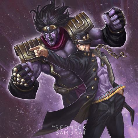 Kujo Jotaro with Star Platinum by RedneckSamura1 on DeviantArt