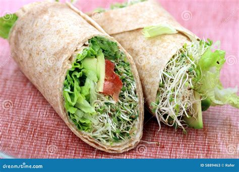 Vegan sandwich wraps stock image. Image of dinner, fast - 5889463