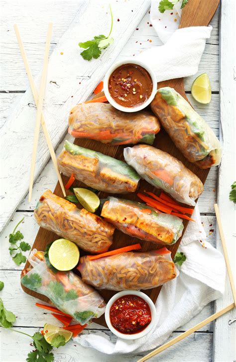 Pad Thai Spring Rolls | Minimalist Baker Recipes