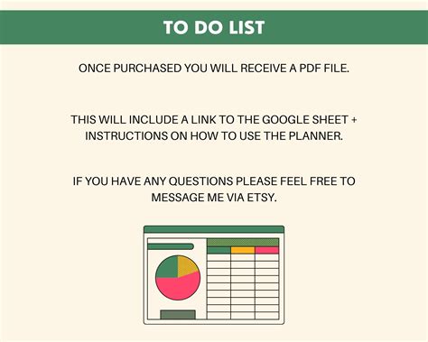 To Do List Spreadsheet, Google Sheets, Daily Tracker, Weekly, Monthly ...