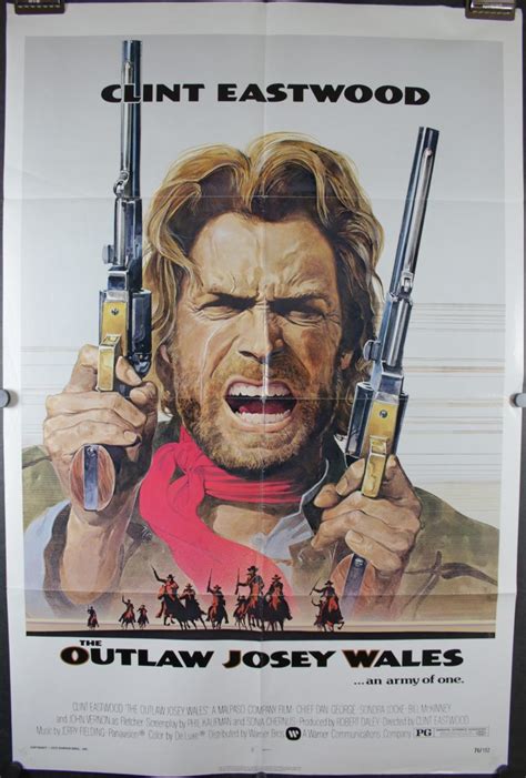 OUTLAW JOSEY WALES, Original Vintage Clint Eastwood Western Movie ...