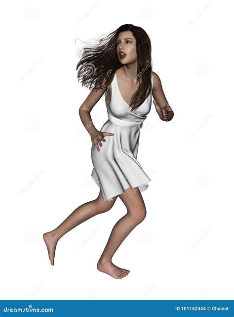 Running Away stock illustration. Illustration of panic - 101162444