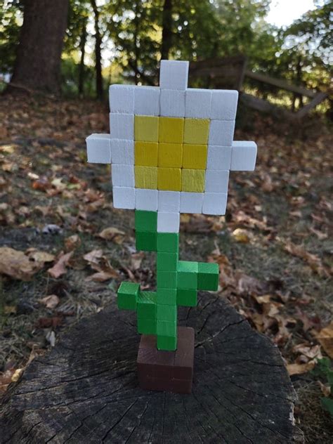 Minecraft Oxeye Daisy Flower - Etsy