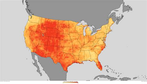 United States Population Heat Map