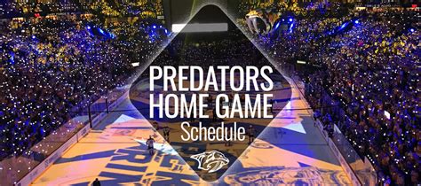 Predators Home Game Schedule | Nashville Guru