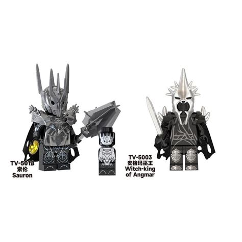 LEGO Lord of the rings series Sauron Witch King of Angmar couple ...
