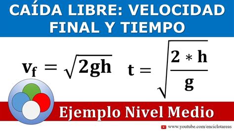 Velocidad Final Caida Libre - chefli