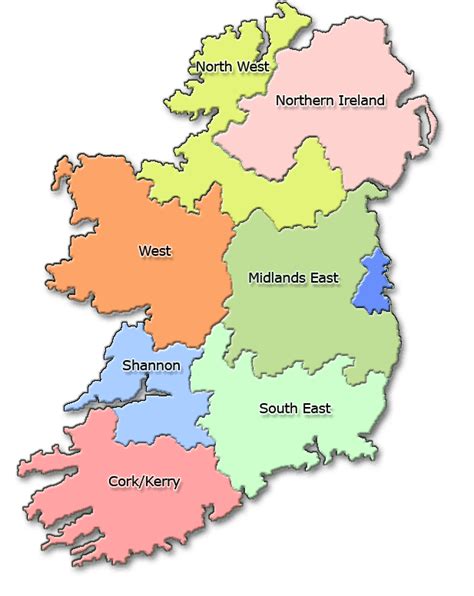 Regions of Ireland