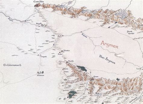 Middle Earth Map Angmar