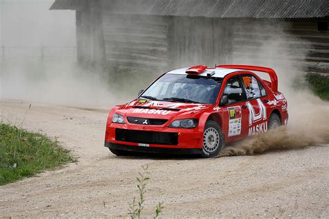 Free stock photo of estonia, gravel road, rally car