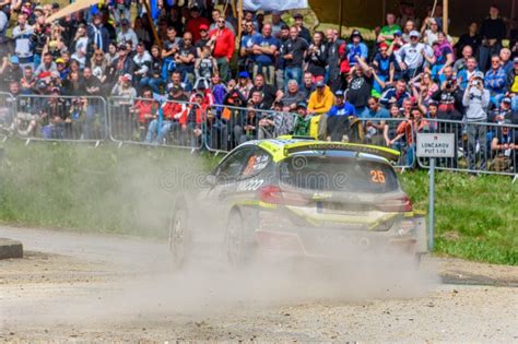 Erik Cais Driving His Ford Fiesta Rally Car at Croatia WRC Rally in Kumrovec Editorial Stock ...