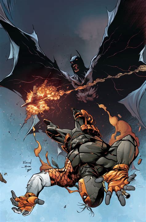 Batman vs Deathstroke by Robson Rocha | Deathstroke, Batman comics, Dc comics artwork