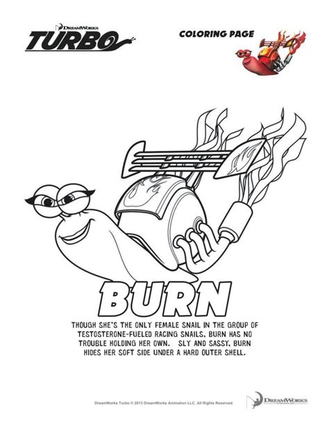 DreamWorks Turbo Coloring Pages & More #TurboFastFun