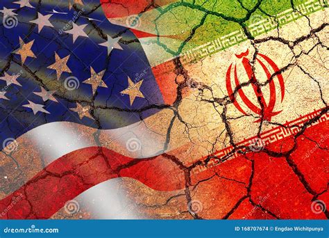 Concept of Conflict between USA and Iran War - US America and Iran ...