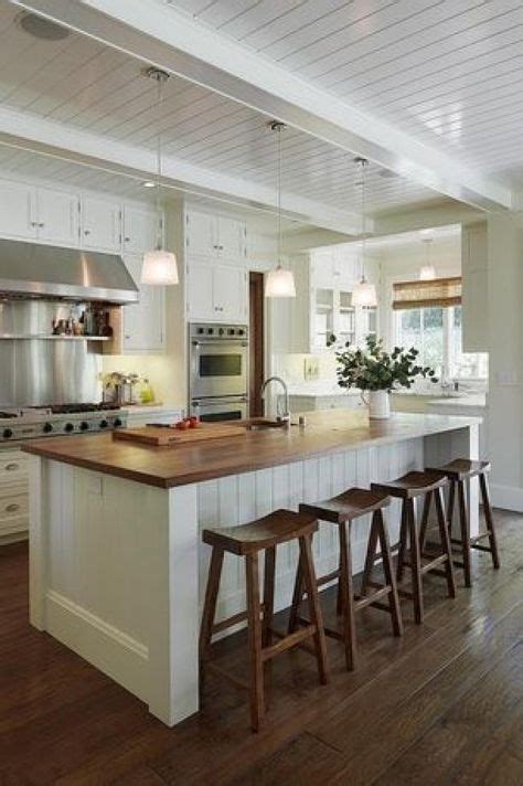 Awesome Wood Top Kitchen Island Ideas | Kitchen design, Kitchen island with seating, Home kitchens