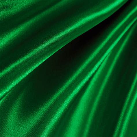 Emerald Green Poly Satin Fabric | iFabric