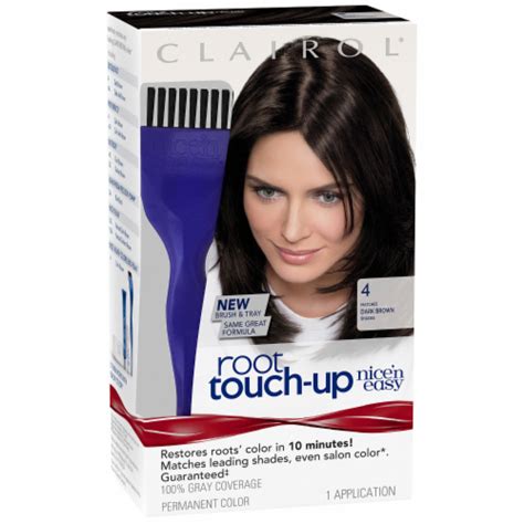 Clairol Nice 'n Easy Root Touch up Dark Brown 4 Hair Color, 1 ct - Fred ...