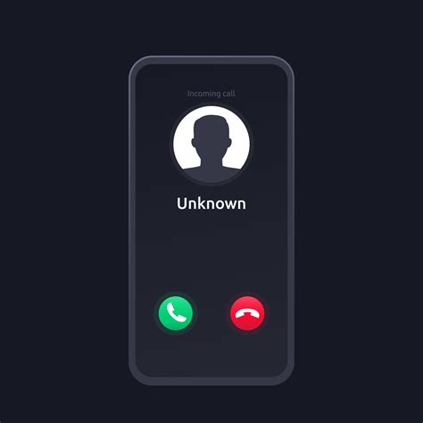 unknown caller, scam phone call, vector interface design 12117302 Vector Art at Vecteezy