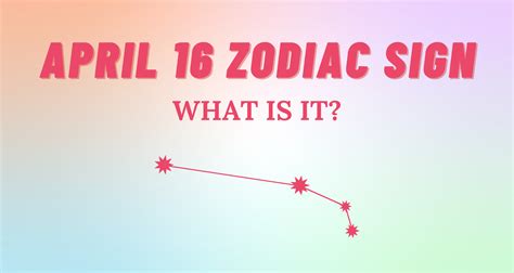 April 16 Zodiac Sign Explained | So Syncd