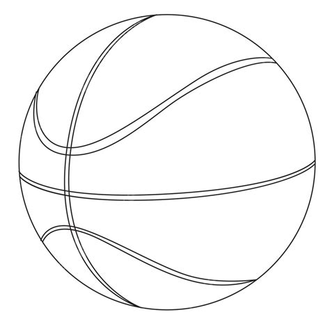 Basketball Ball Racket Outline Drawing In Eps10, Racket, Football, Outline PNG and Vector with ...