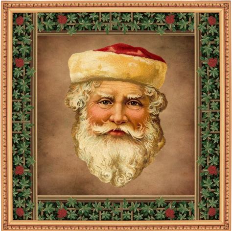 Vintage Santa Claus Face Free Stock Photo - Public Domain Pictures