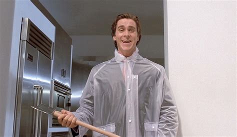 In American Psycho (2000), Patrick Bateman hits Paul Allen with an axe ...