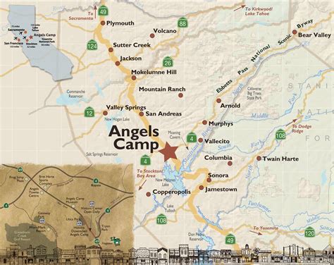 Map of Angels Camp | Destination Angels Camp