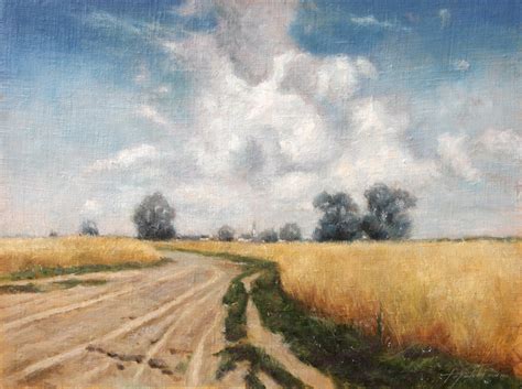 In the Country – Landscape Oil painting | Fine Arts Gallery - Original ...