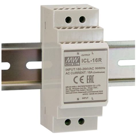 Meanwell DIN rail AC Inrush Current Limiter 16A - ICL-16R - OneEightyOne 181