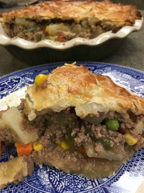 Easy Ground Beef Pot Pie Recipe - Back To My Southern Roots