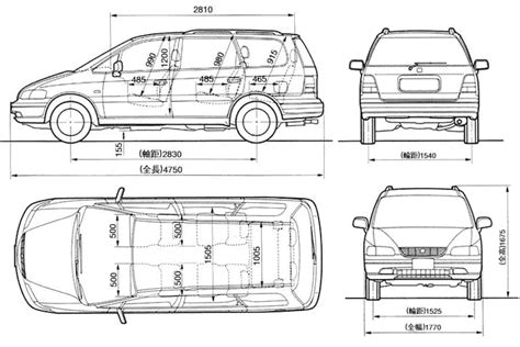 Interior dimensions of 2004 honda odyssey